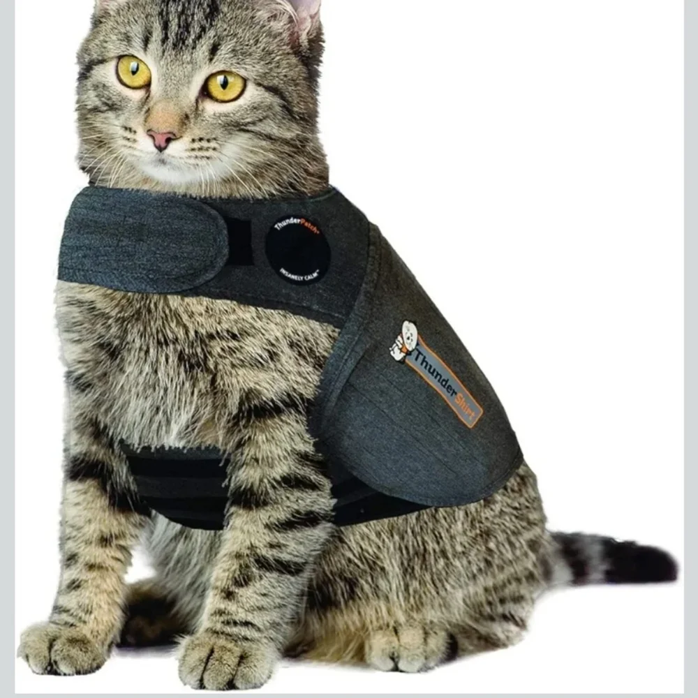 Thundershirt Cat Anxiety Relief Jacket - Dark Gray